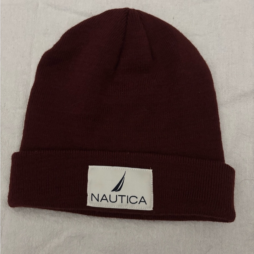 Nautica Maroon Beanie